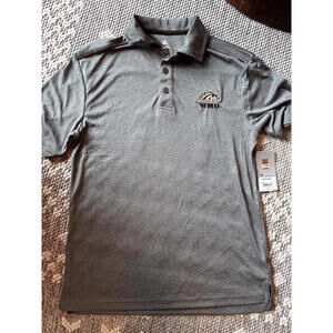 Colosseum Men's Size Small‎ Gray Polo Shirt with WMU Logo